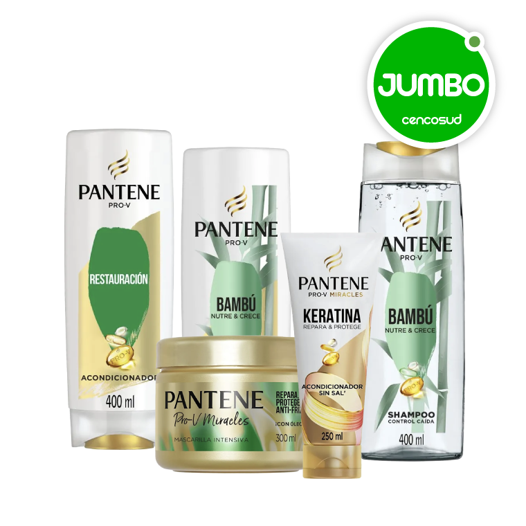 Productos Capilares Pantene en oferta pagando con CencoPay en Jumbo