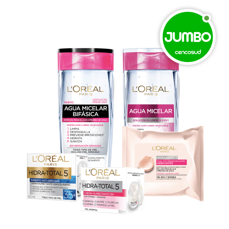 Productos de Cuidado Facial Loreal en oferta pagando con CencoPay en Jumbo
