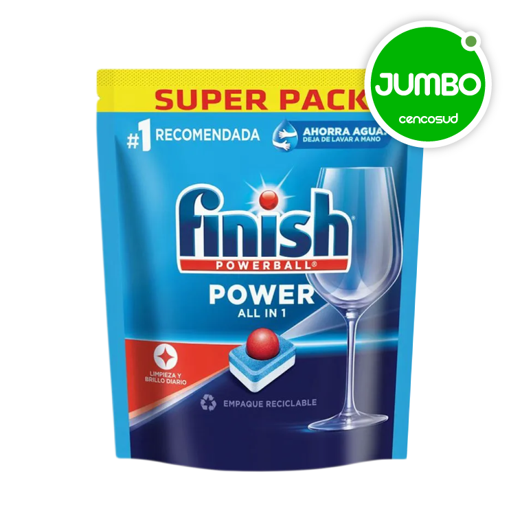 Detergente Finish en oferta pagando con CencoPay en Jumbo