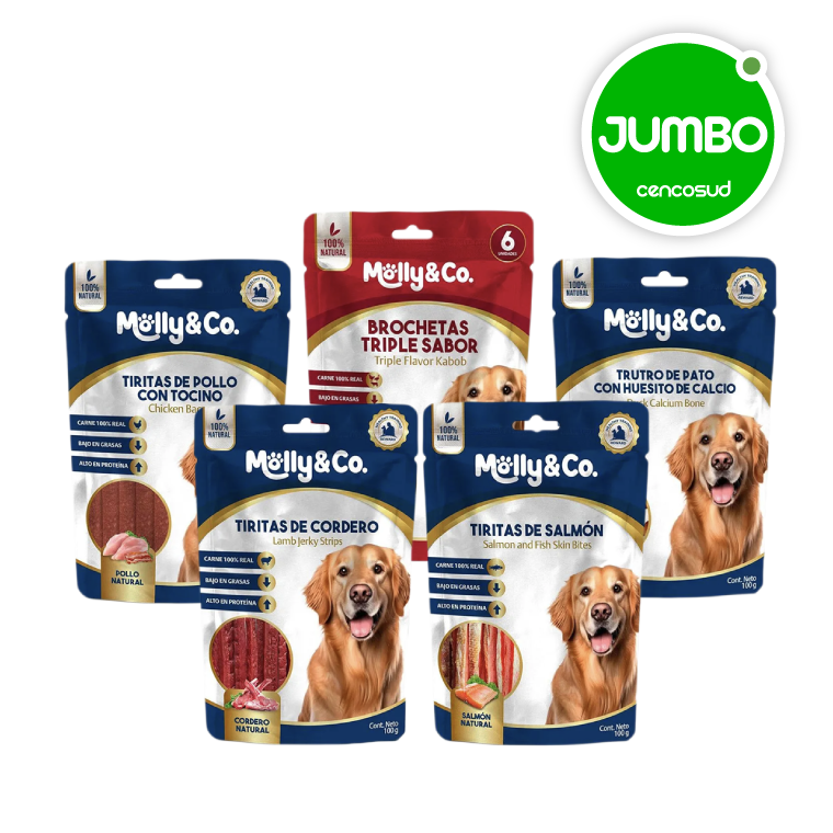 Snacks Molly & Co en oferta pagando con CencoPay en Jumbo