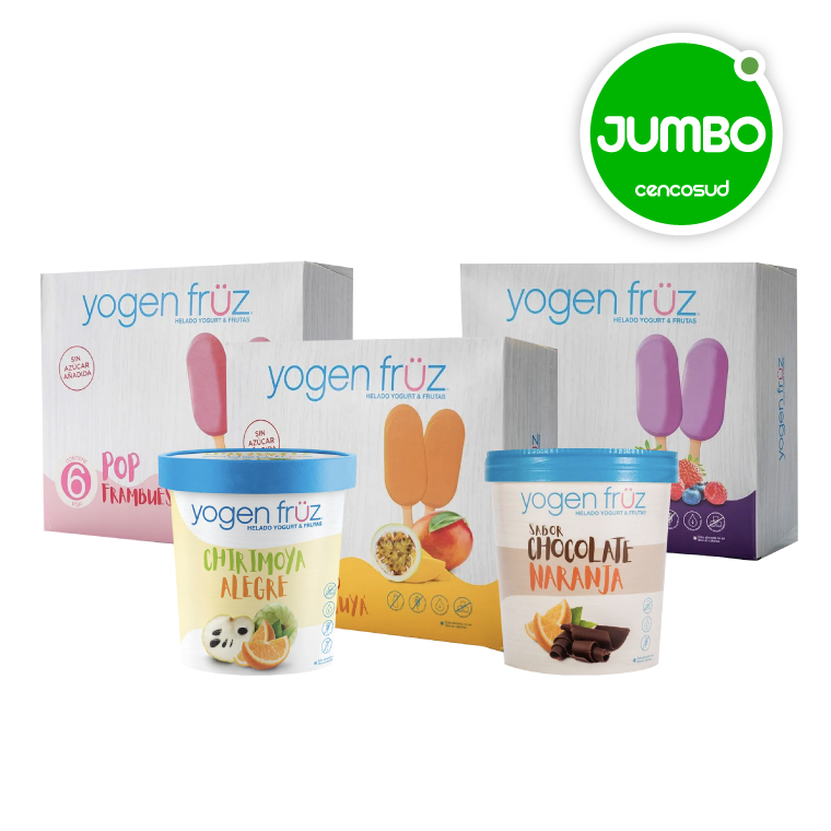 Todo Yogen Fruz en oferta pagando con CencoPay en Jumbo