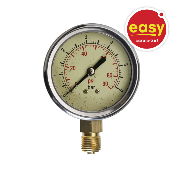 Manómetro Flowmak Glicerina 0-6 Bar 65mm en oferta pagando con CencoPay en Easy