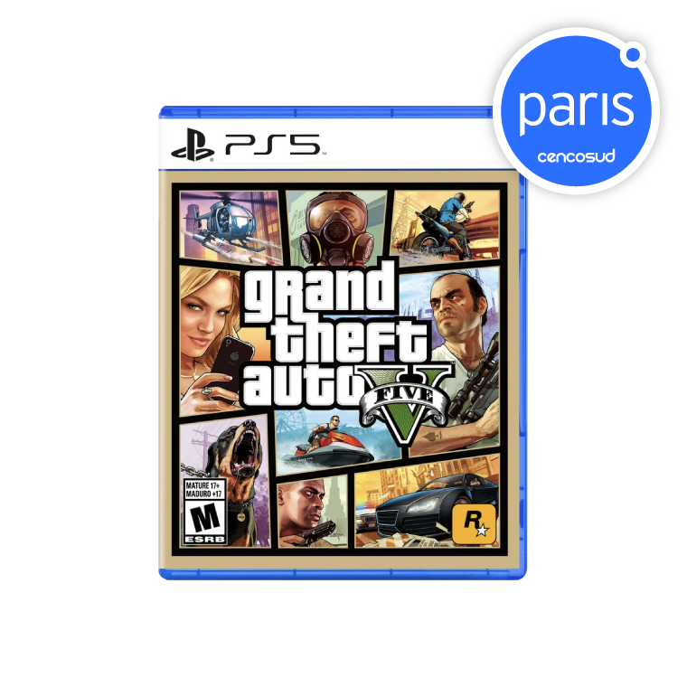 Juego PS5 GTA en oferta pagando con CencoPay en Paris