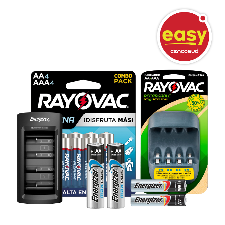 Pilas Energyzer y Rayovac en oferta pagando con CencoPay en Easy