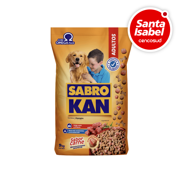 Alimento Sabrokan en oferta pagando con CencoPay en Santa Isabel