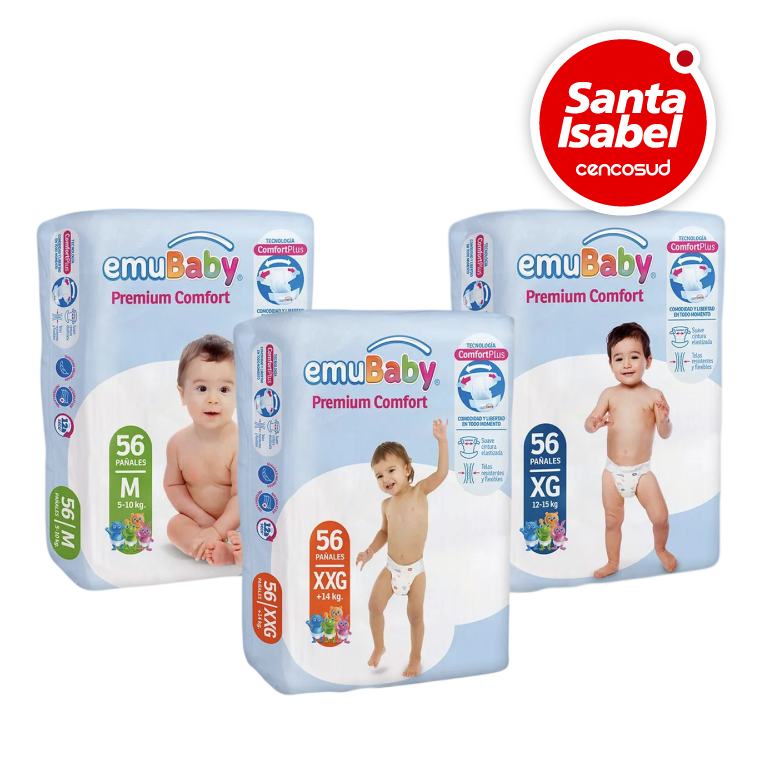 Pañales Emubaby en oferta pagando con CencoPay en Santa Isabel