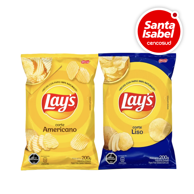 Papas Lays en oferta pagando con CencoPay en Santa Isabel
