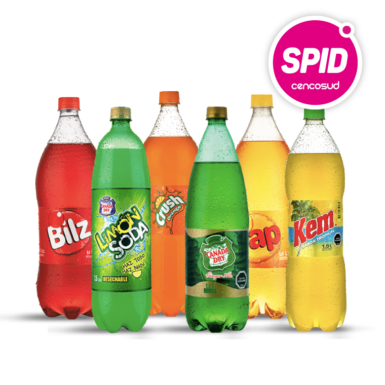 Bebidas en oferta pagando con CencoPay en Spid