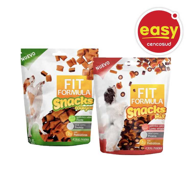 Snacks Fit Formula 65g Sabor Lomo Vetado o Filete Para Perro en oferta pagando con CencoPay en Easy