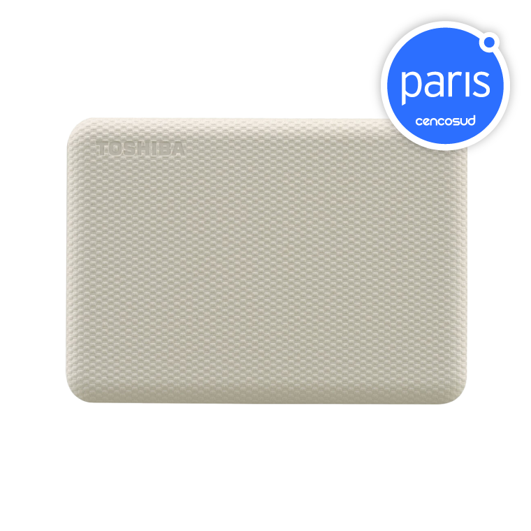 Disco Duro Externo 2TB Toshiba Canvio Advance Plus White en oferta pagando con CencoPay en Paris