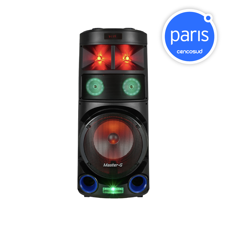 Parlante Master G Bluetooth Karaoke 23000W 12" en oferta pagando con CencoPay en Paris