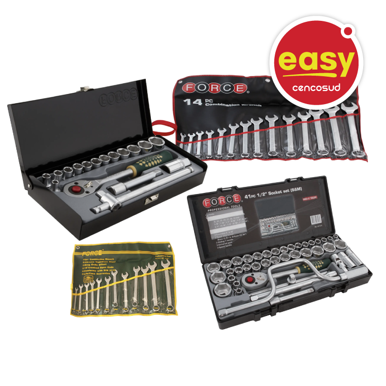 Todo Juego de Herramientas Force en oferta pagando con CencoPay en Easy