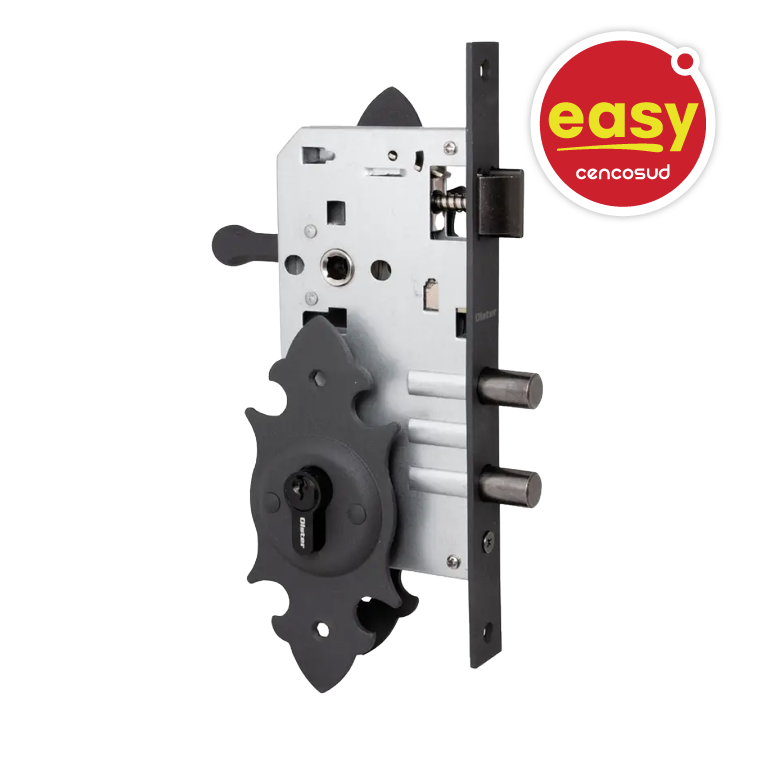 Cerradura Embutir Trancura Negro Oister en oferta pagando con CencoPay en Easy