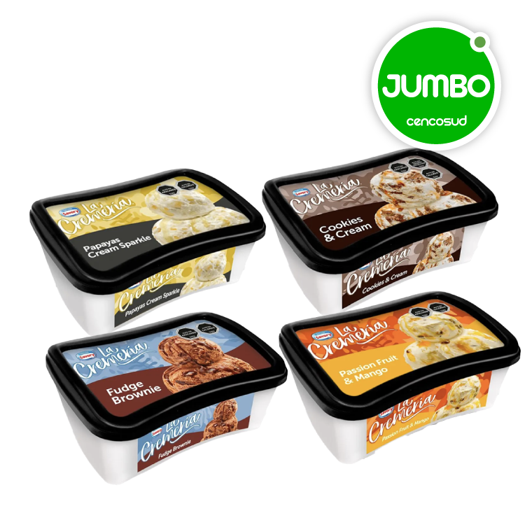 Helados La Cremería 1L, Variedades en oferta pagando con CencoPay en Jumbo