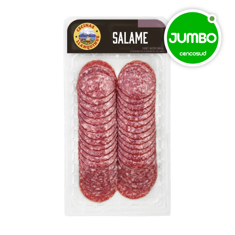 Salame Llanquihue 100g en oferta pagando con CencoPay en Jumbo