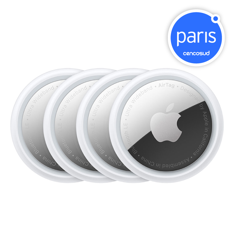 AirTag Apple Pack 4 Unidades en oferta pagando con CencoPay en Paris