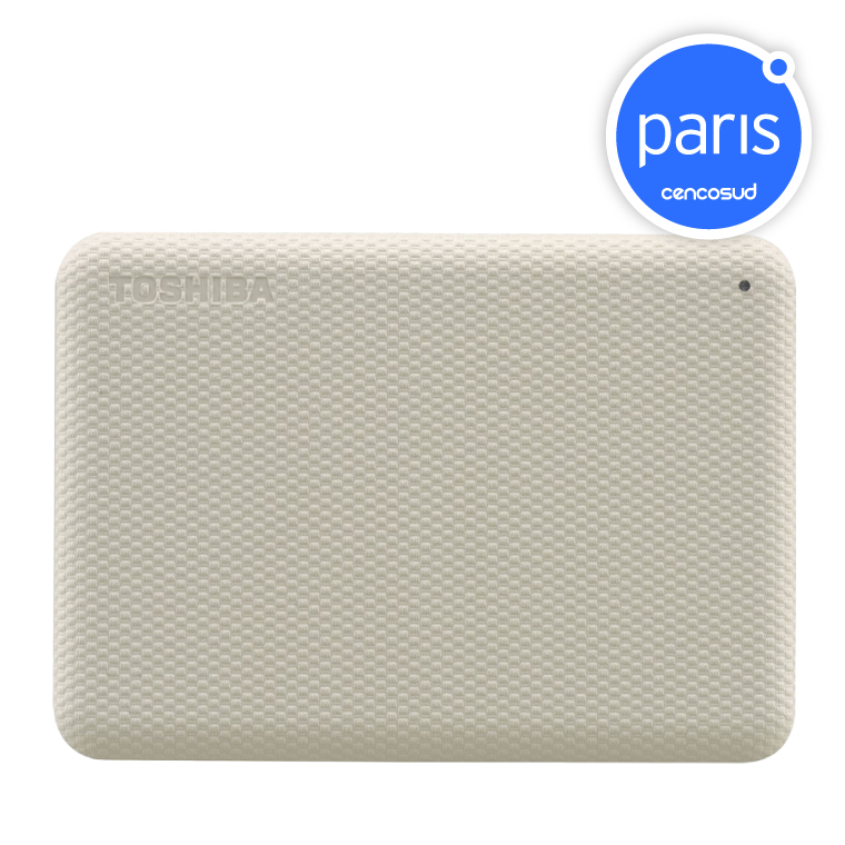 Disco Duro Externo 2TB Toshiba Canvio Advance Plus White en oferta pagando con CencoPay en Paris