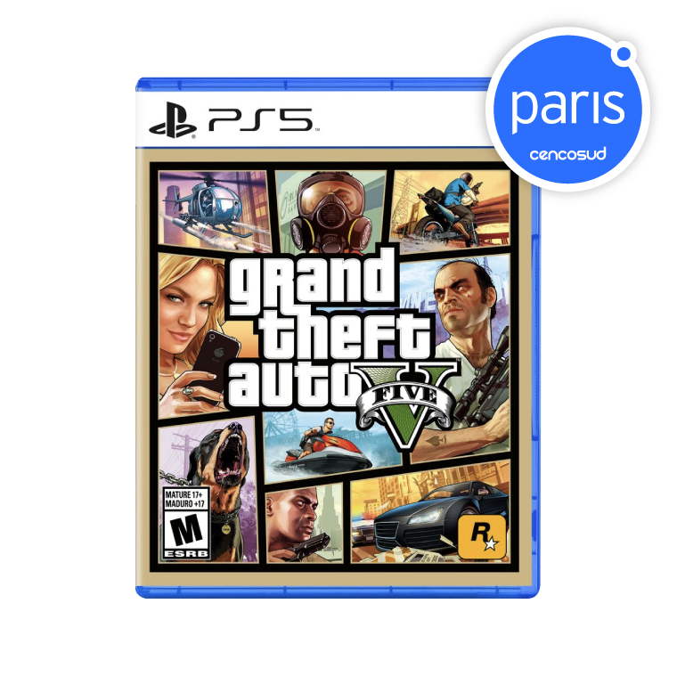 Juego PS5 Grand Theft Auto V en oferta pagando con CencoPay en Paris