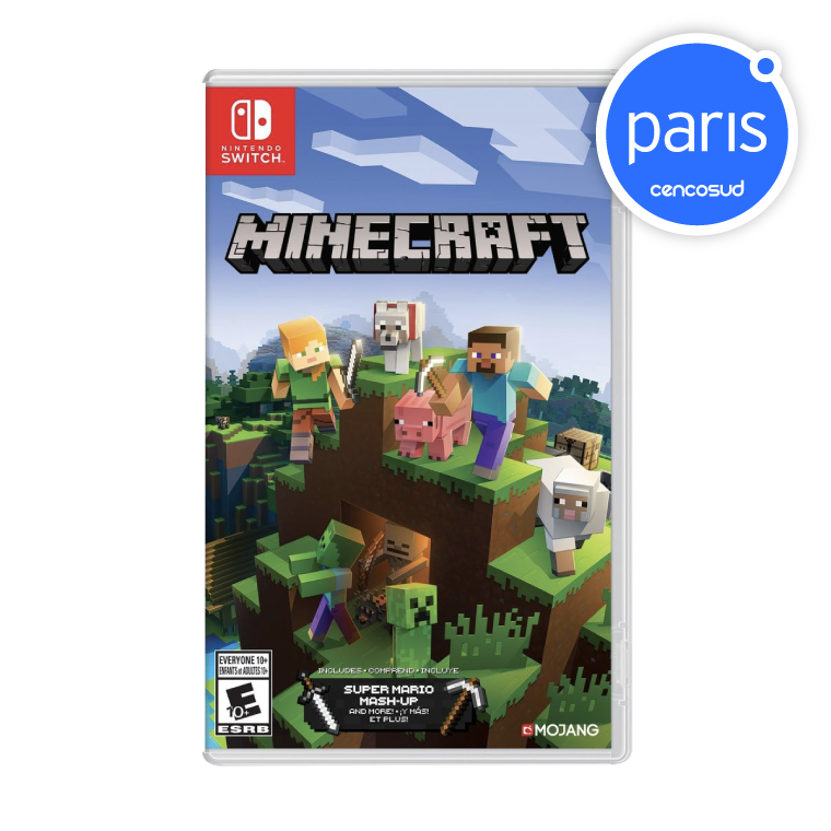 Juego Nintendo Switch Minecraft en oferta pagando con CencoPay en Paris
