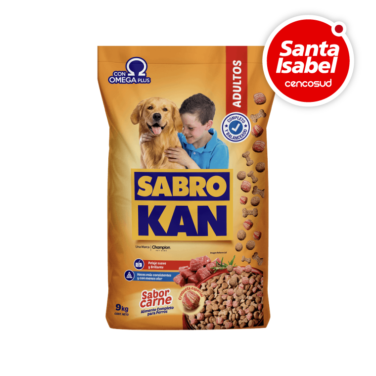 Alimento Sabrokan en oferta pagando con CencoPay en Santa Isabel