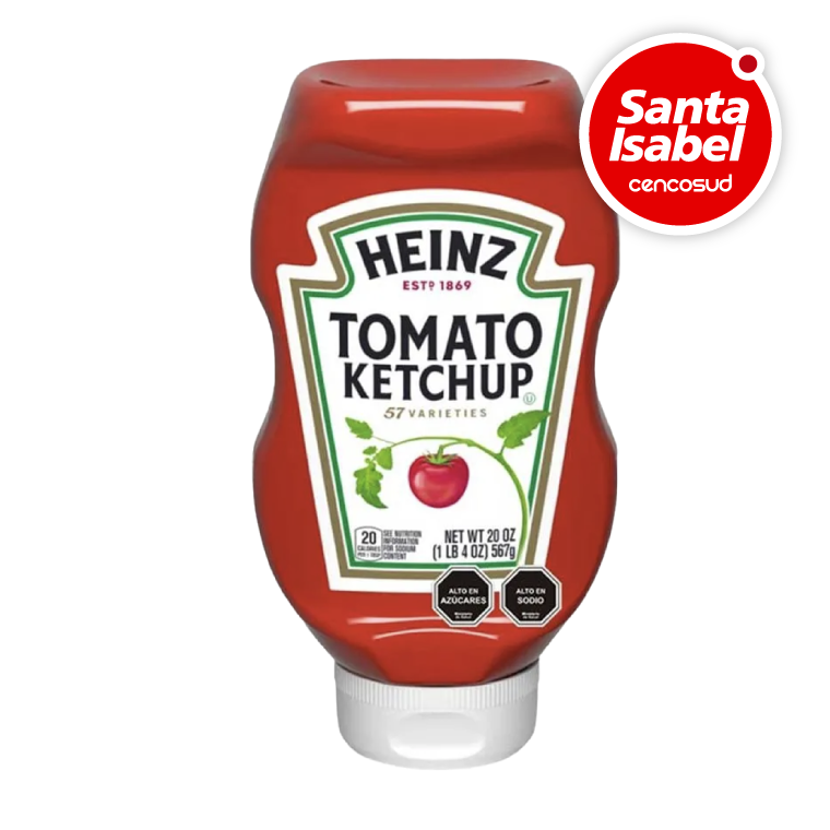 Ketchup Heinz en oferta pagando con CencoPay en Santa Isabel