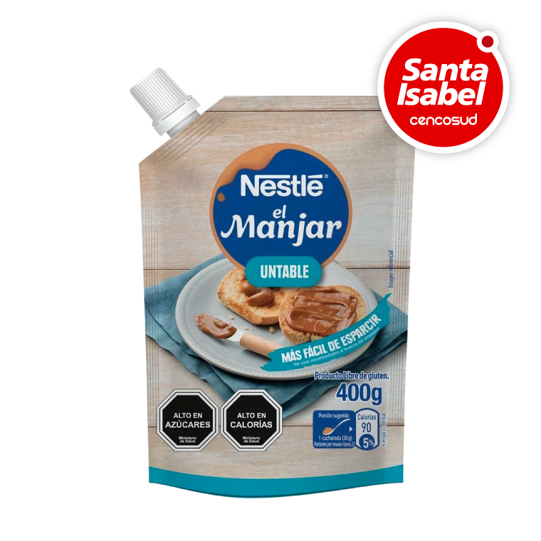 Manjar Nestlé en oferta pagando con CencoPay en Santa Isabel