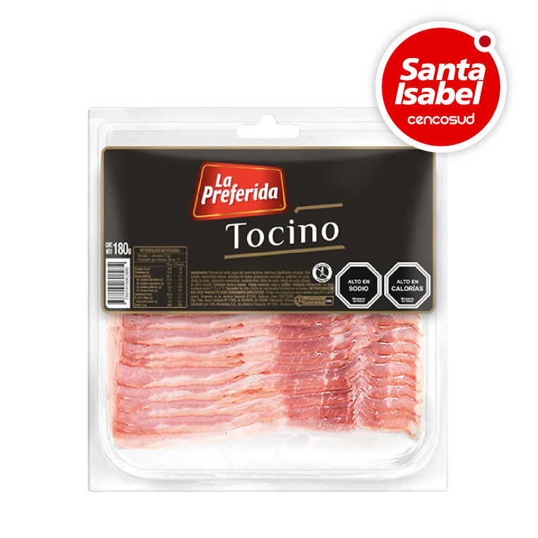 Tocino La Preferida en oferta pagando con CencoPay en Santa Isabel