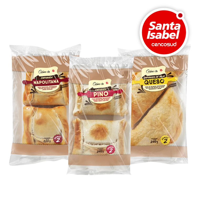 Pack Empanadas Cuisine en oferta pagando con CencoPay en Santa Isabel