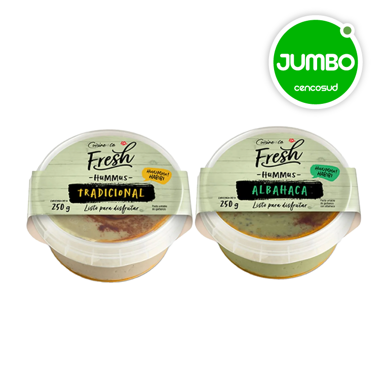 Humus Cuisine en oferta pagando con CencoPay en Jumbo