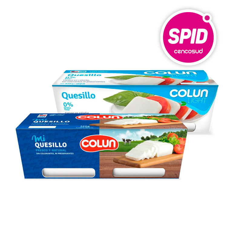 Quesillos Colun en oferta pagando con CencoPay en Spid