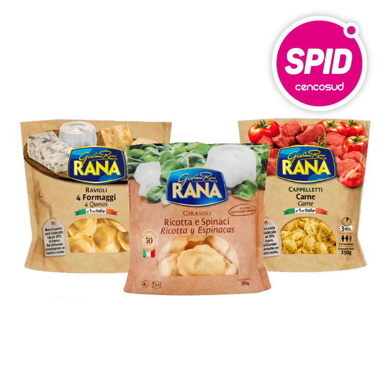 Pastas Rana en oferta pagando con CencoPay en Spid