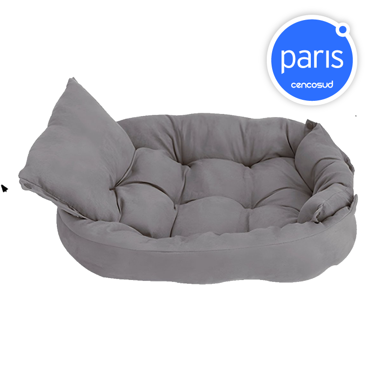 Cama para mascotas perro y gatos 68x50x40 Gris en oferta pagando con CencoPay en París