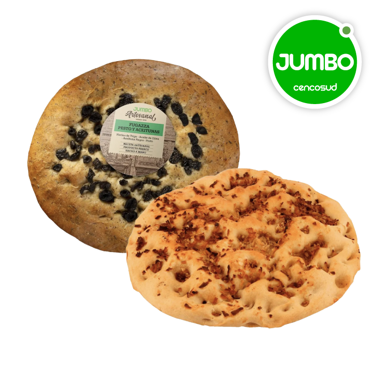 Fugazza Jumbo Tradicional en oferta pagando con CencoPay en Jumbo
