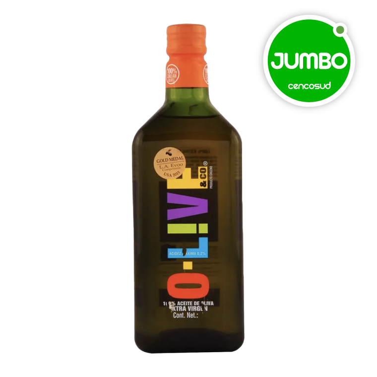 Aceite de Oliva Extravirgen Olive & Co 1Len oferta pagando con CencoPay en Jumbo