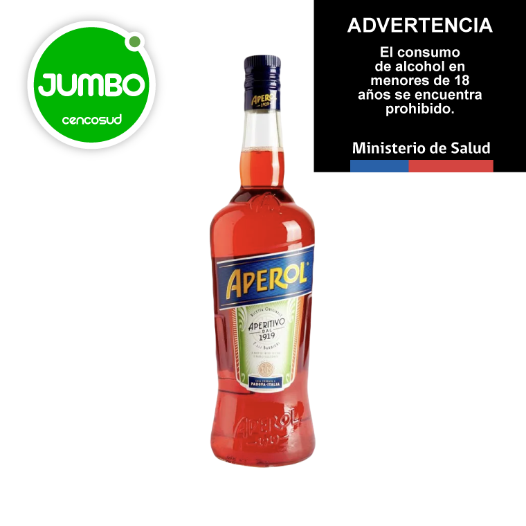 Licor Aperol Botella 1Len oferta pagando con CencoPay en Jumbo