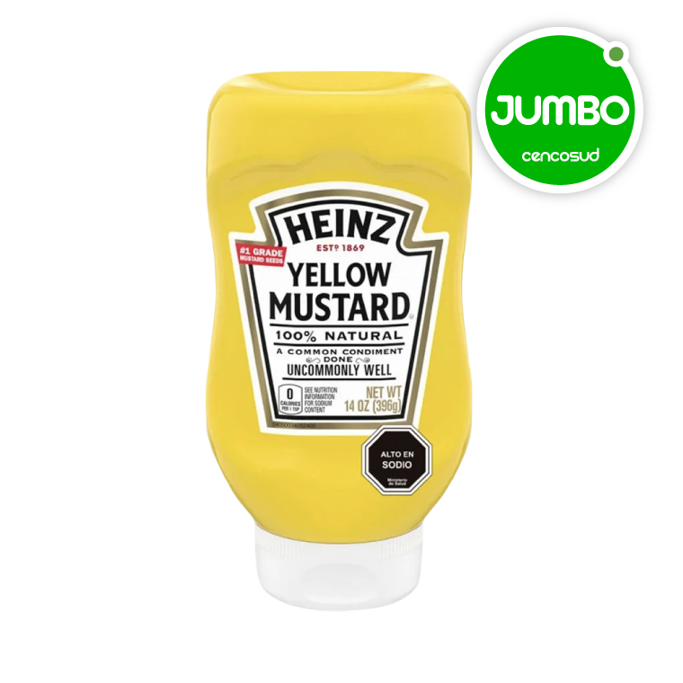 Mostaza Heinz Yellow Mustard Squeeze 398gen oferta pagando con CencoPay en Jumbo