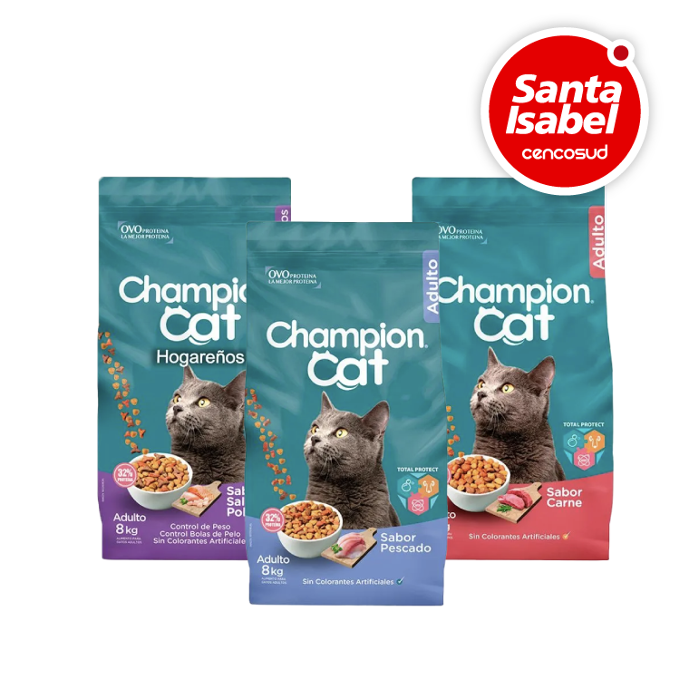 Alimento para Gato Adulto Champion Cat 8kgen oferta pagando con CencoPay en Santa Isabel