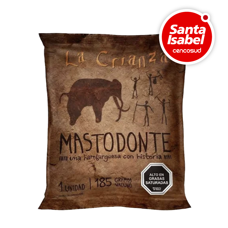 Hamburguesa Mastodonte 185gen oferta pagando con CencoPay en Santa Isabel
