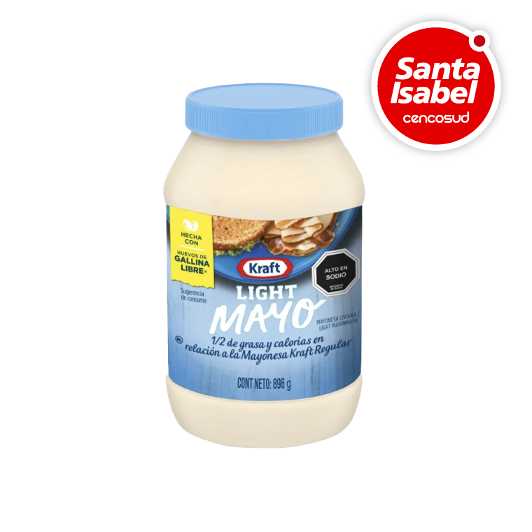 Mayonesa Kraft Light Pote 896gen oferta pagando con CencoPay en Santa Isabel