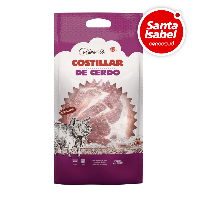 Costillar de Cerdo Congelado Cuisine & Co en oferta pagando con CencoPay en Santa Isabel