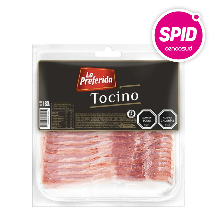 Tocino La Preferida 180g en oferta pagando con CencoPay en Spid