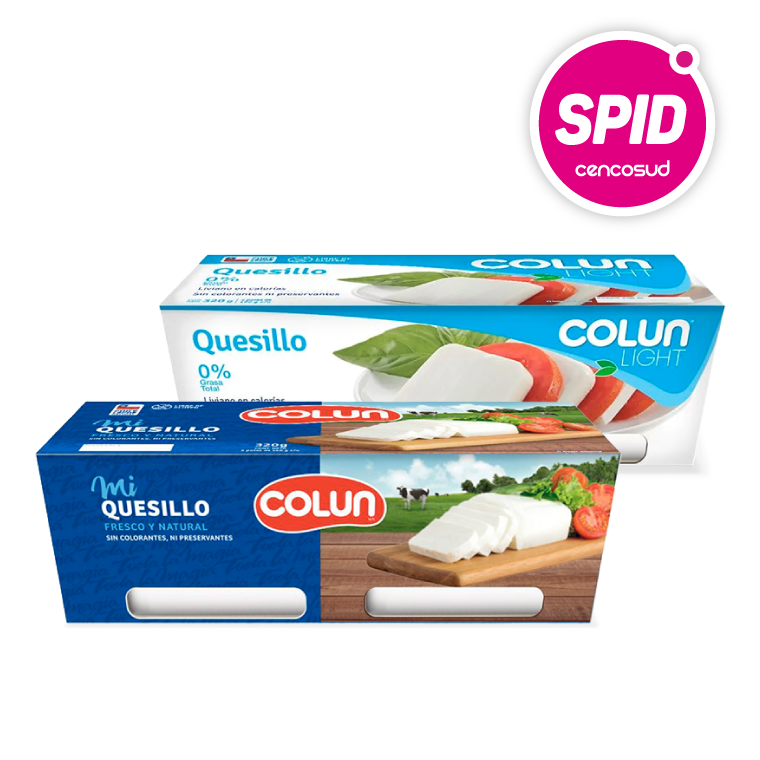 Quesillo Pote o Light Colun 320g en oferta pagando con CencoPay en Spid