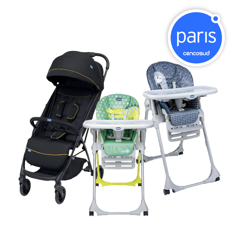 Infantil marca Chicco con 60% dcto sobre todo medio de pago. Productos Seleccionados. Exclusivo Online en oferta pagando con CencoPay en Paris