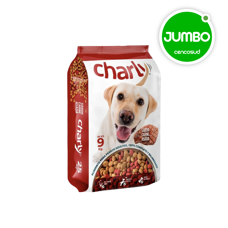 Alimento para Perro Adulto Charly 9kgen oferta pagando con CencoPay en Jumbo