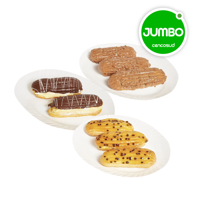 Todos los Eclair, Profiteroles y Coronas Elaboración Propiaen oferta pagando con CencoPay en Jumbo