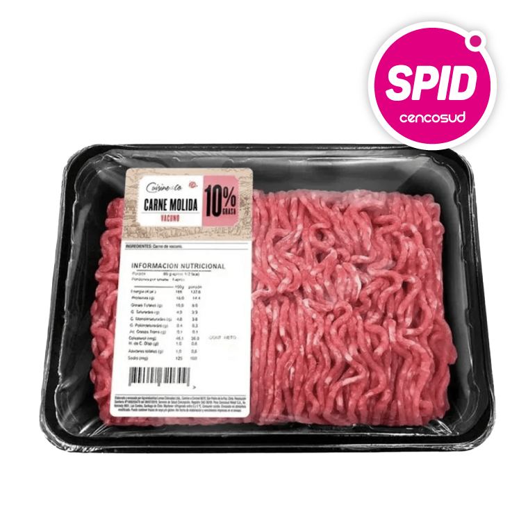 Carne Molida de Vacuno 10% Grasa 250gen oferta pagando con CencoPay en SPID