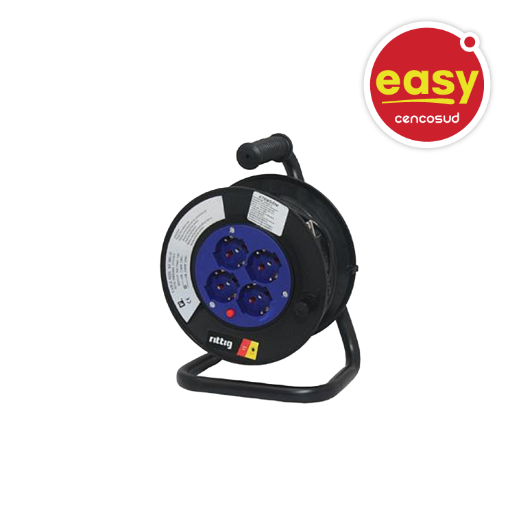 Alargador de Carrete con 4 Posiciones 25 Metros. Exclusivo Presencial en oferta pagando con CencoPay en Easy