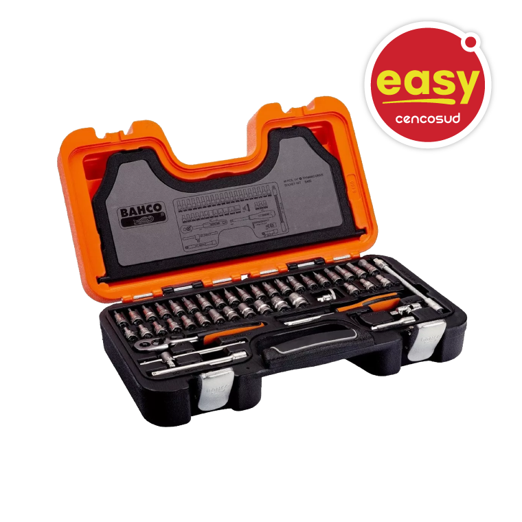 Juego de Dados y Accesorios Bahco 1/4" 46 piezas en oferta pagando con CencoPay en Easy