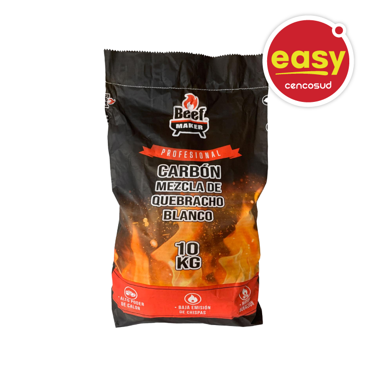 Carbón Profesional Beef Maker 10kg en oferta pagando con CencoPay en Easy
