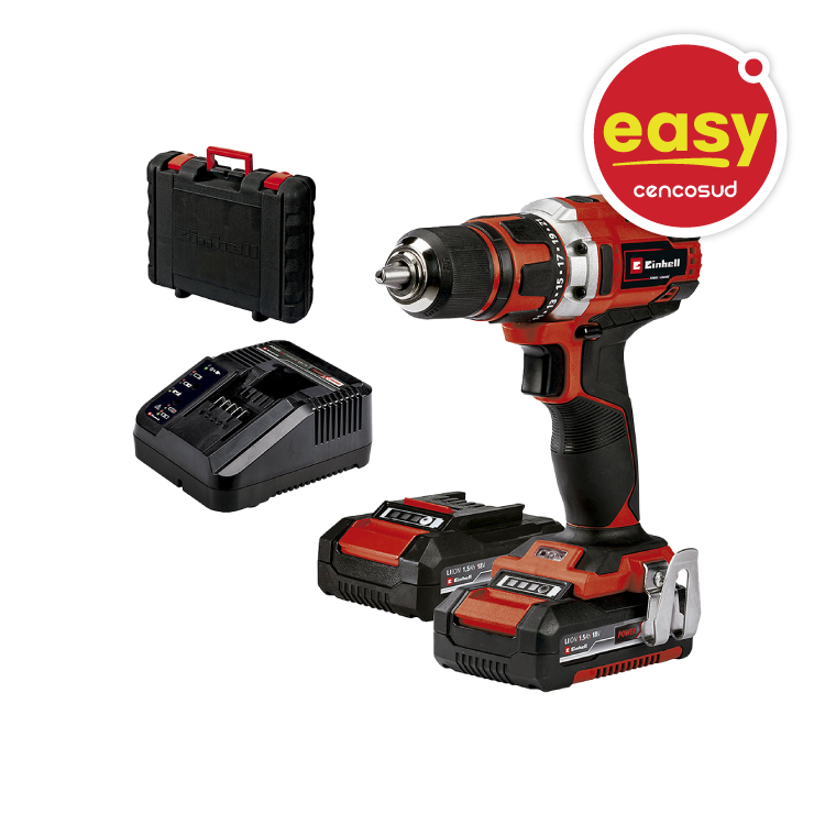 Taladro Inalámbrico Einhell 18V 13mm TE-CD 18 / 40-1 Li + 2 baterías 1,5 Ah en oferta pagando con CencoPay en Easy